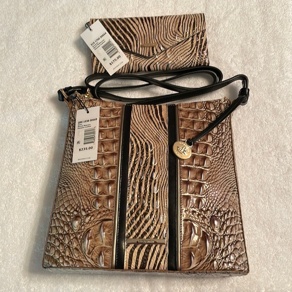 Brahmin crossbody and wallet. New!!!